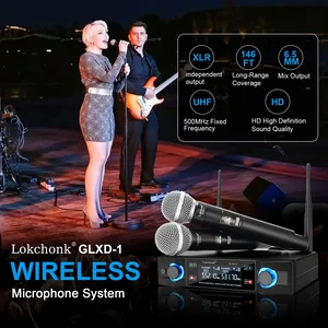 GLXD2 Dual Channel, UHF, Fixed, Wireless, Portable, Dynamic Karaoke Party 8 Main Sales Wireless Return - №7