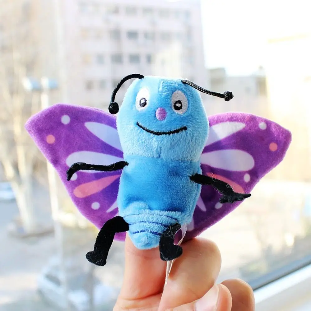 Role Play Animal Finger Puppets Storytelling Educational Insect Series Puppets Cartoon 9cm Butterfly Bee Puppets Teaching Shows