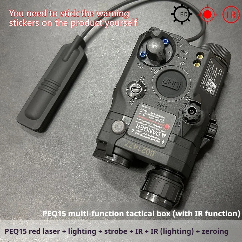 Tactical Airsoft PEQ-15 PEQ15 LA5C Red Dot Groen Blauw IR Invullicht Laser Indicator Wapen Scout Light LED Strobe Zaklamp PEQ