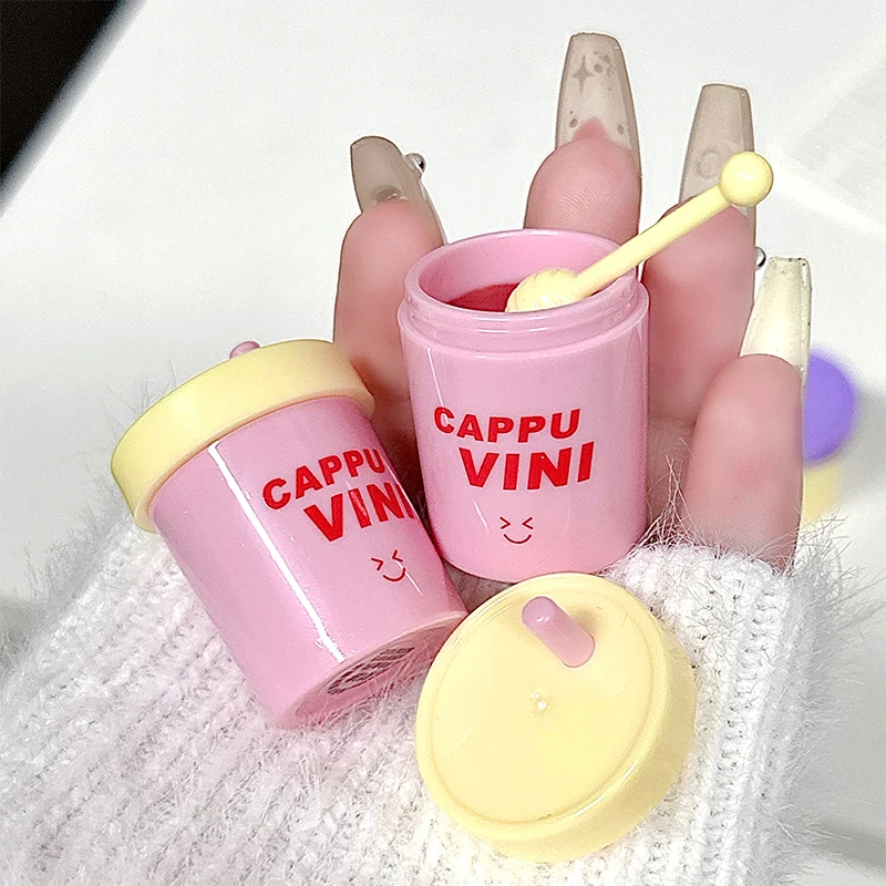 Taza de té de leche para mujer, lápiz labial asequible, labios sólidos, miel, otoño e invierno, hidratante, frijol liso, color arena, estudiante