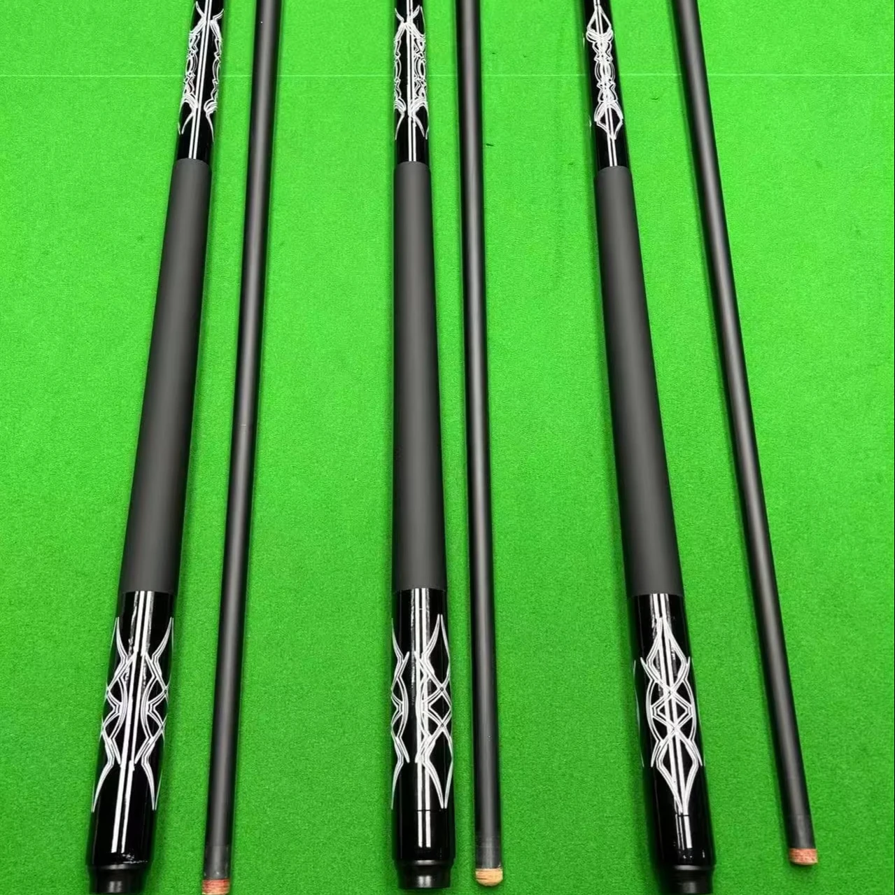 

STLF High Quality Budget 147cm Fiberglass Pool Cue Stick Jump Break 12.5mm Low Deflection Tip for Snooker Billiard