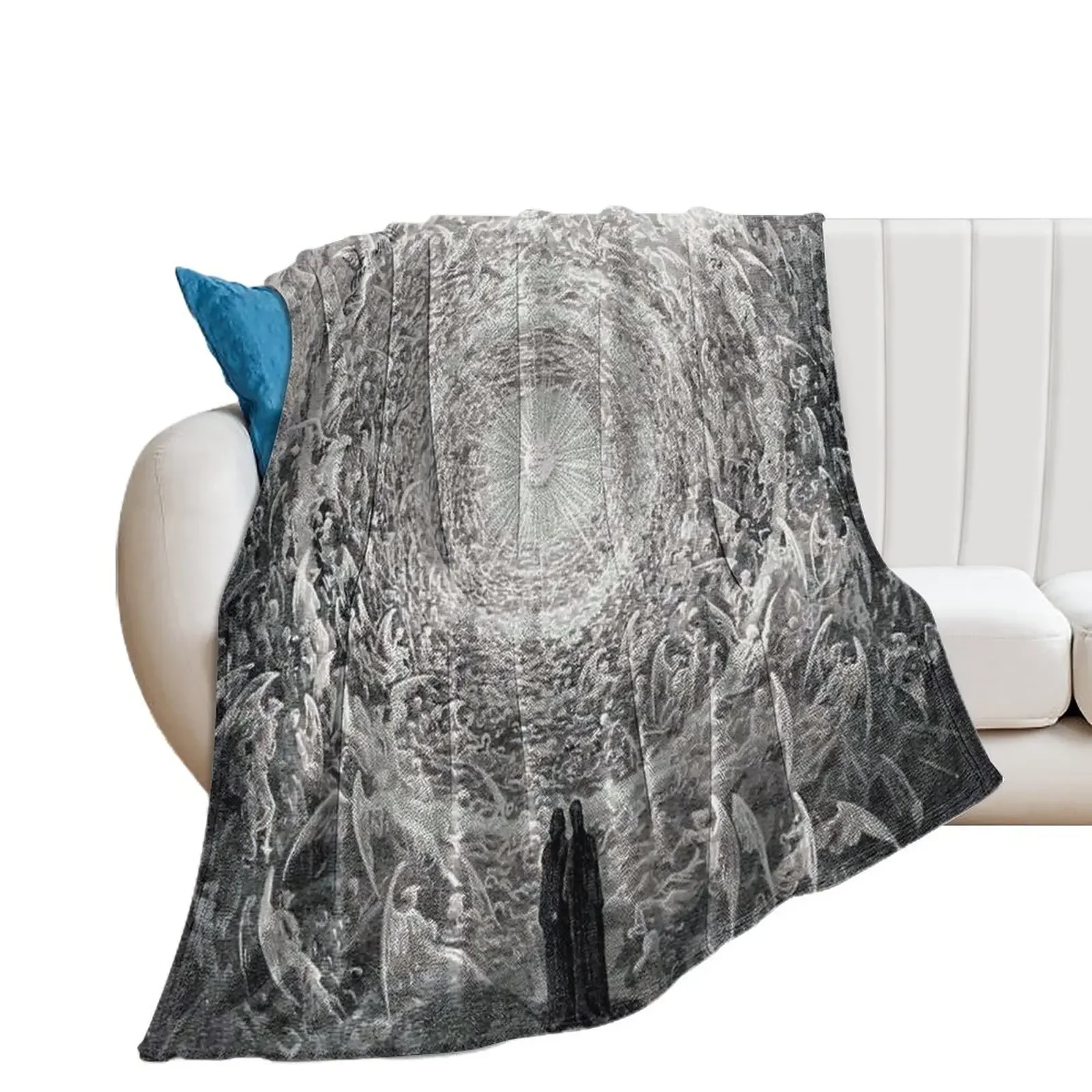 

Divine Comedy - The White Rose Vision of The Empyrean - Gustave Dore Throw Blanket Blankets For Bed Luxury Throw Blankets