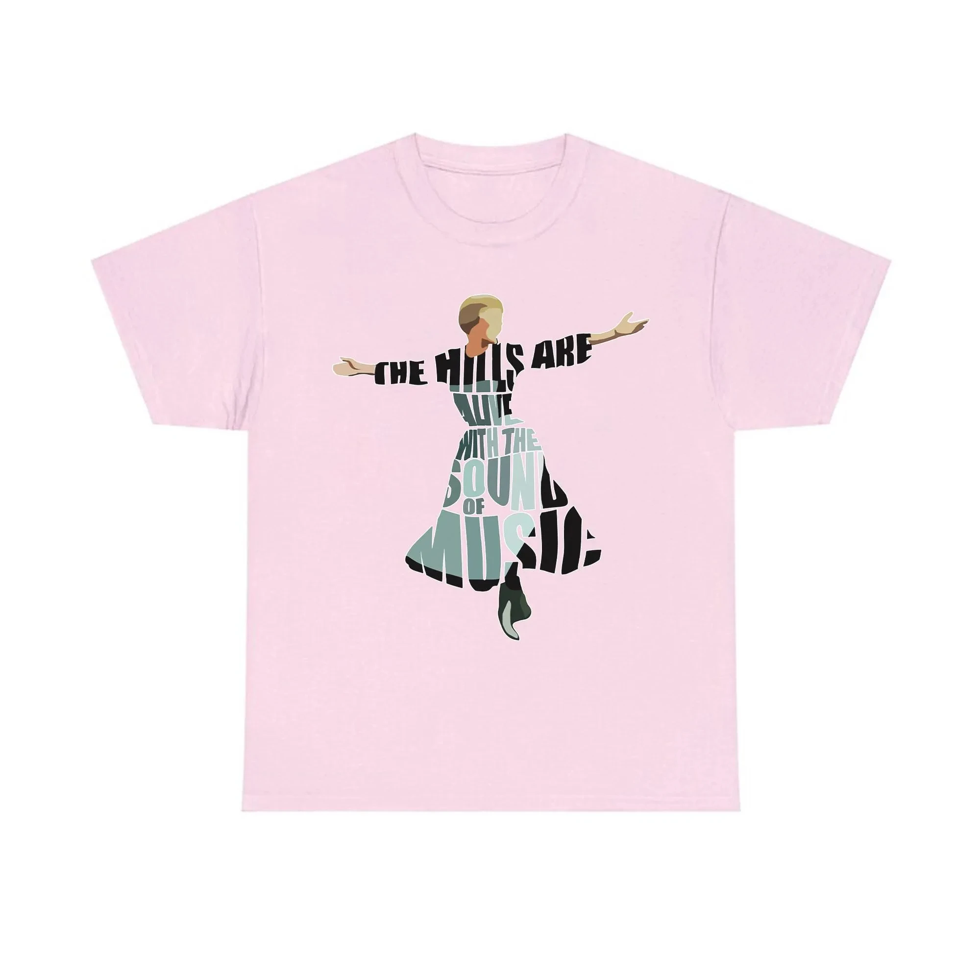 T-shirt à manches courtes pour femmes, imprimé avec le thème de la famille Von Trapp, musique, film classique, tendance, créatif, été