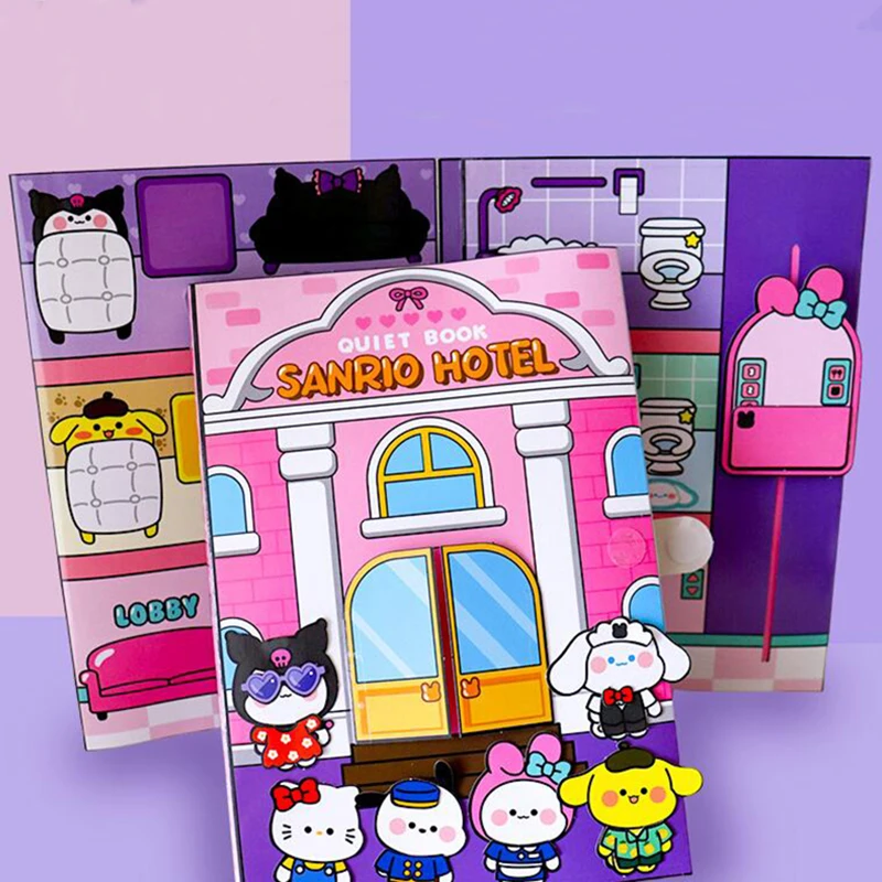 

Книга Kuromi Cinnamoroll Sanrio Тихая моя мелодия Сделай Сам Детские Игрушки для развития рук на способности подарок на день рождения девочке