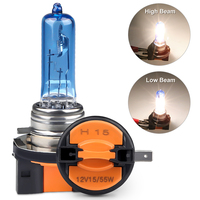 Herorider 12V H15 Halogen Xenon Bulb 6000k 55w White Lamp Super White 5500-6000K Lamp H15 12v 15/55w Car Light Source Bulbs