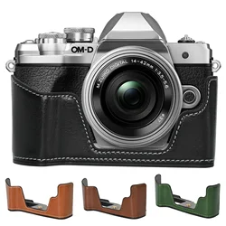 Leather Half Case for Olympus OM-D E-M10 Mark III EM103 Camera
