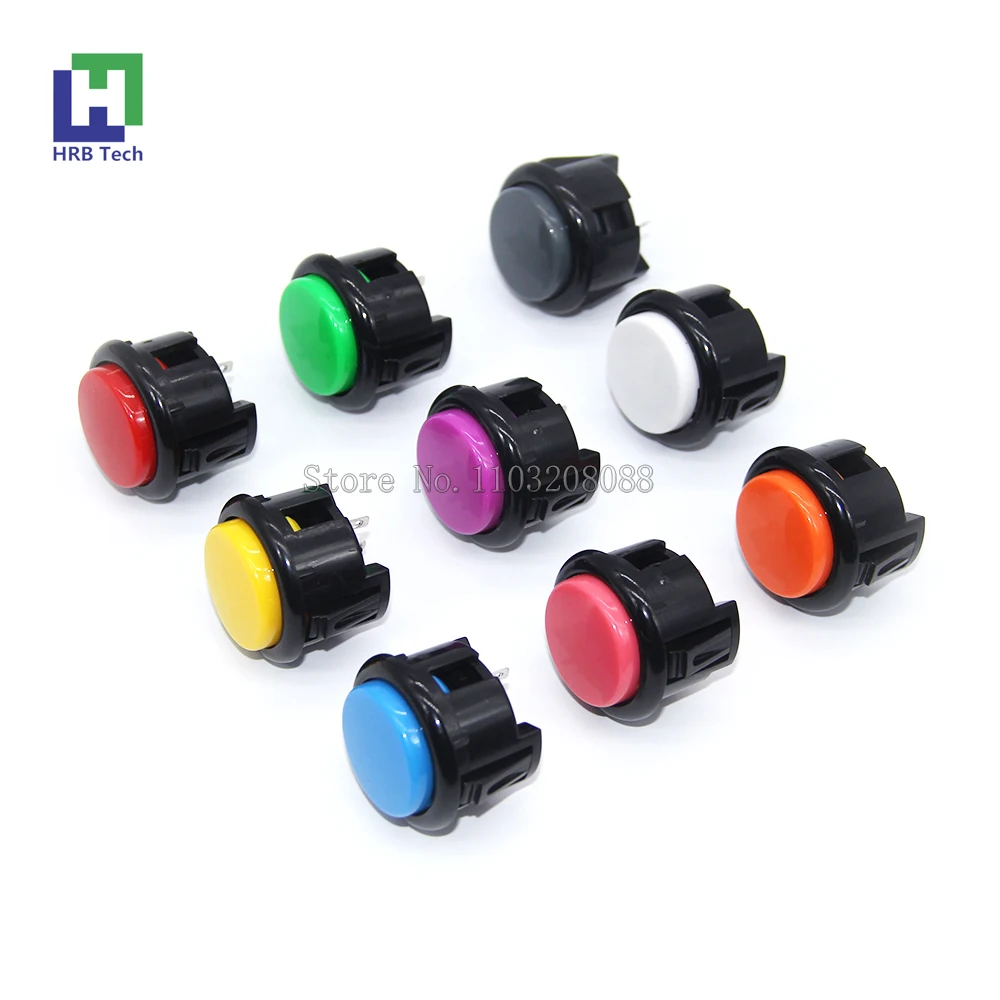 Cheap Price 30mm Cassette Push Button Fighting Arcade Button Home Arcade Console Accessories Arcade PC PS3 Game DIY Parts