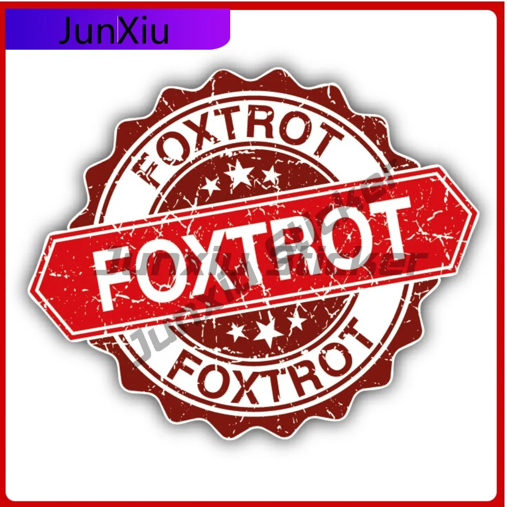 

Foxtrot Creative Sticker Stamp Car Decal Bumper Stickers Cool Style Motorcycle Use For Helmet Side Auto Styling Accessory Wat