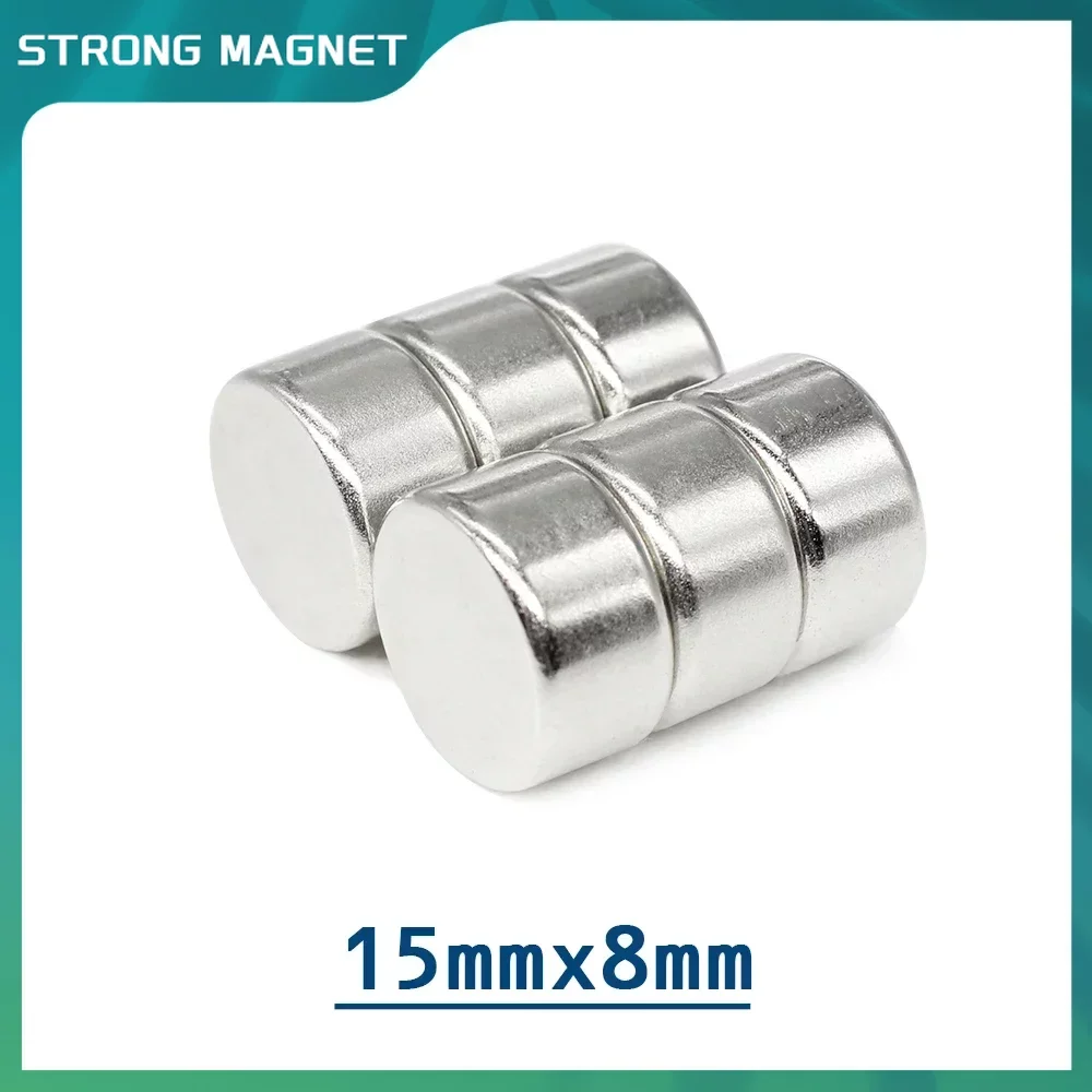 

2/5/10/20/40PCS 15x8 Small Strong Round Magnets 15mmx8mm N35 circular Neodymium Magnet 15x8mm Permanent NdFeB Magnet Disc 15*8