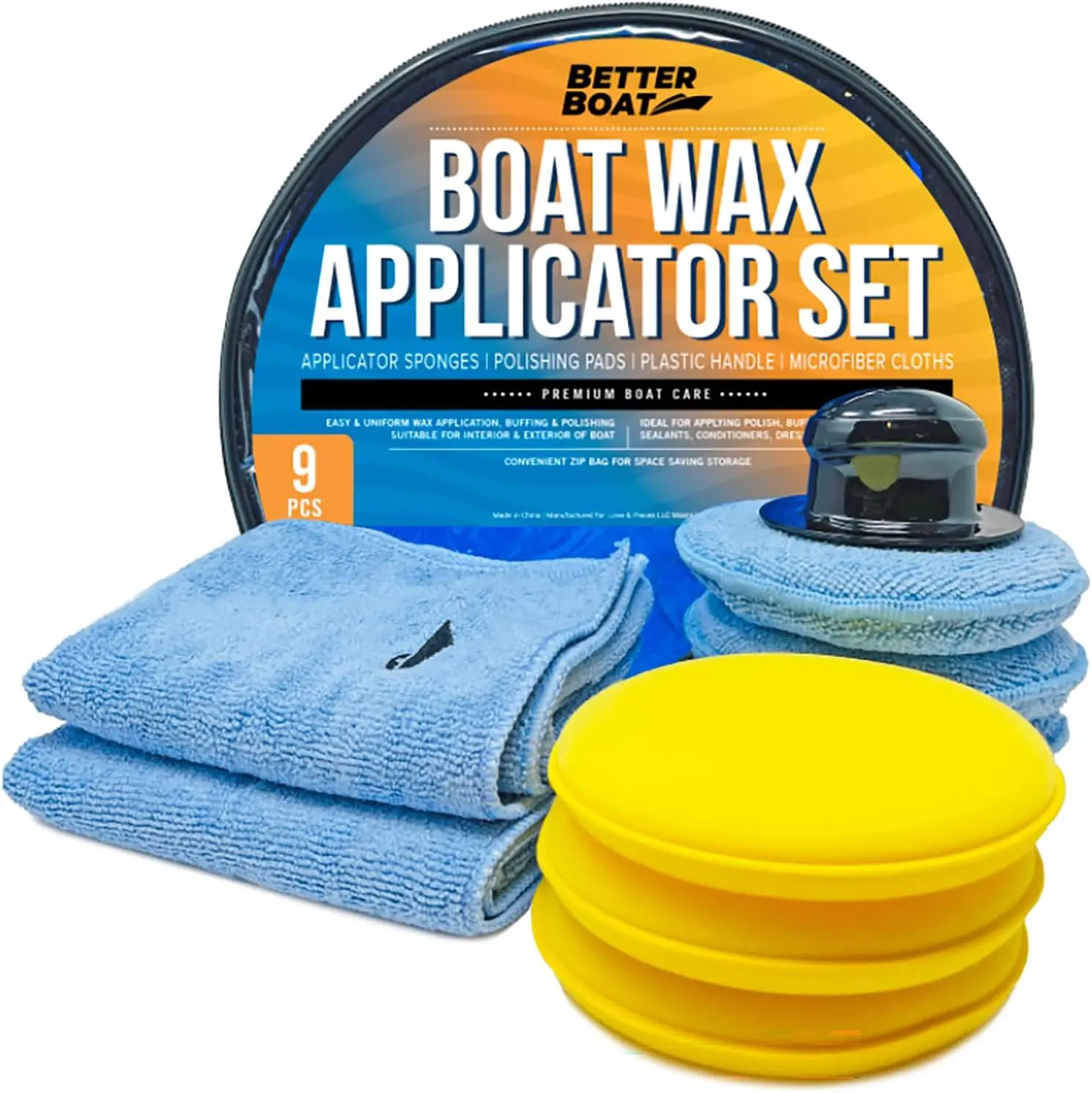 

Microfiber Wax Applicator Pads, Soft Foam Hand Polish Sponges and Cloth Buffers for Boats Cars Detailing