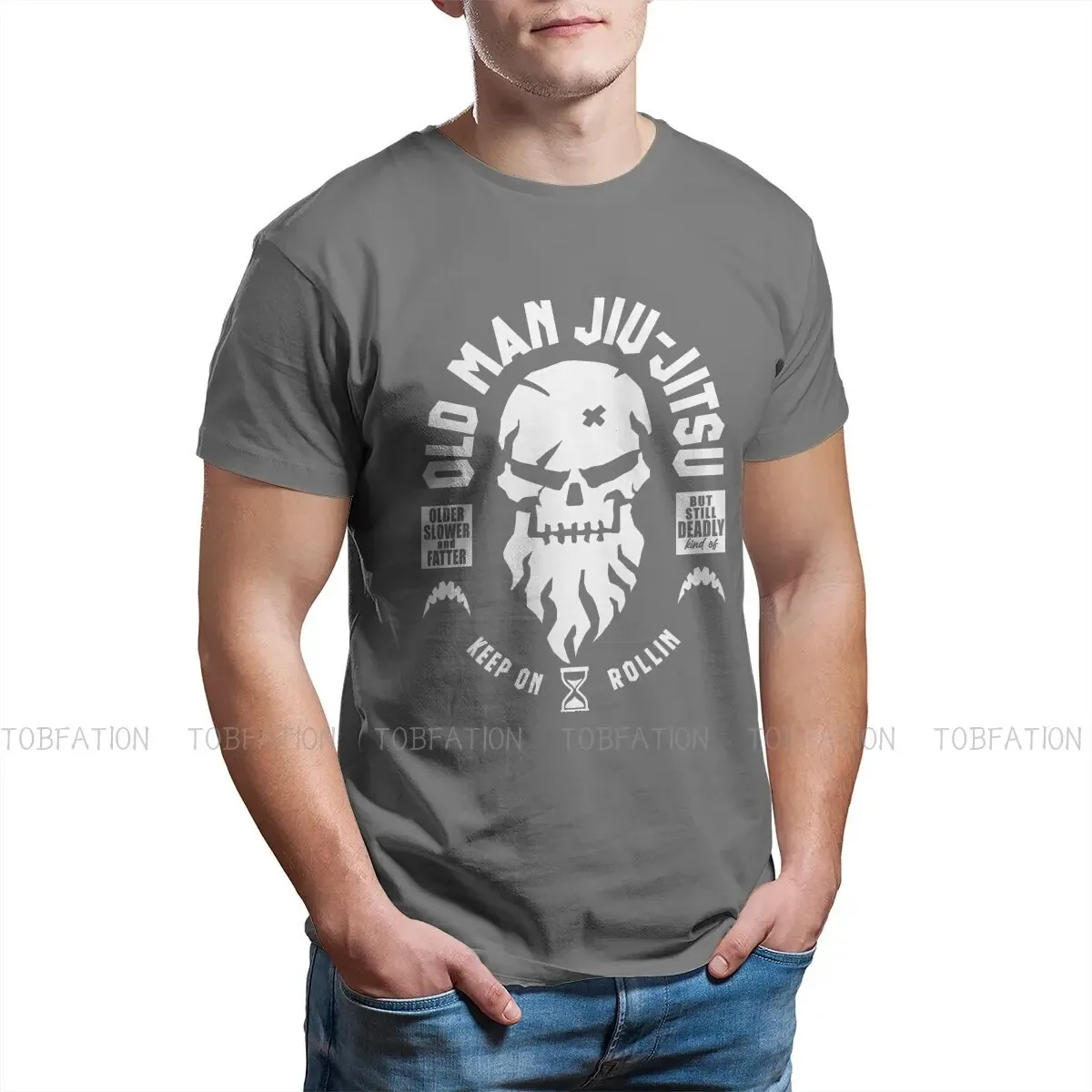 Old Man Men TShirt Jiu Jitsu Crewneck Tops 100% Cotton T Shirt Humor High Quality Gift Idea 2024 ๏ปฟ