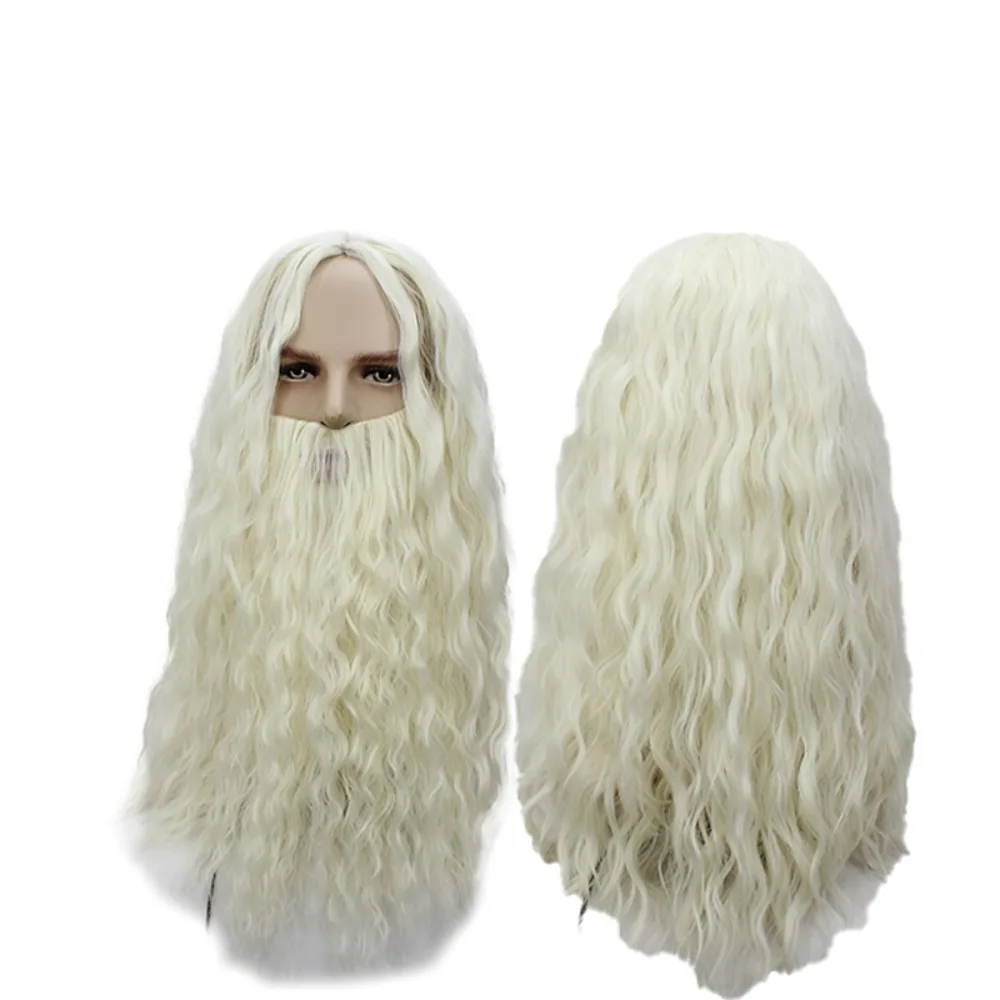 

Professor Dumbledore Cosplay Wig Beard Set Light Blonde Hair Costume Accessory