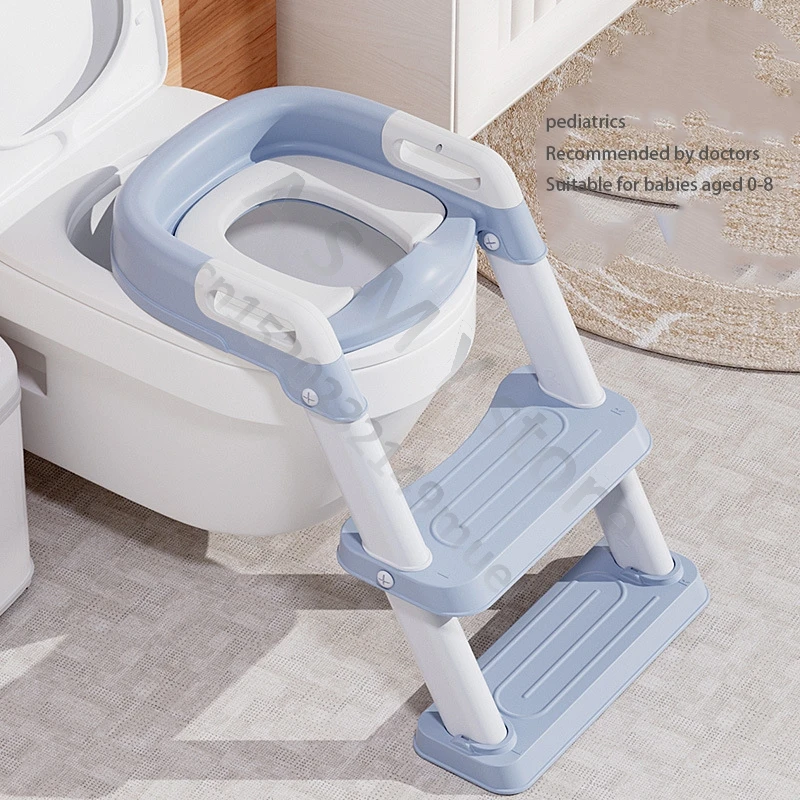 New Baby's Autonomous Toilet Stepped Toilet, Soft and Comfortable Cushion, Widened and Enlarged Toilet