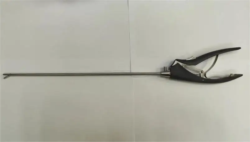 Reusable Laparoscopic Needle Holder Forecps Curved And Straight Head,fiber Cable