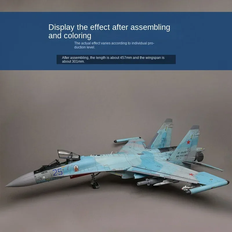 Great Wall hobby L4823 assembled aircraft model assembly Su-35S/8 side guard-E air-to-ground reassembled mounted version fighter