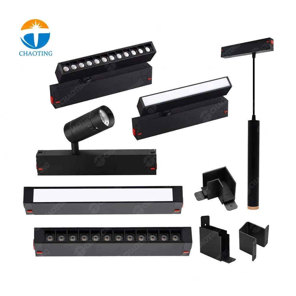 

CE Rohs Certification Modern Track Light Celling Magnetic Track Light LED Ceiling Spotlights Zigbee Magnetic Track Light System