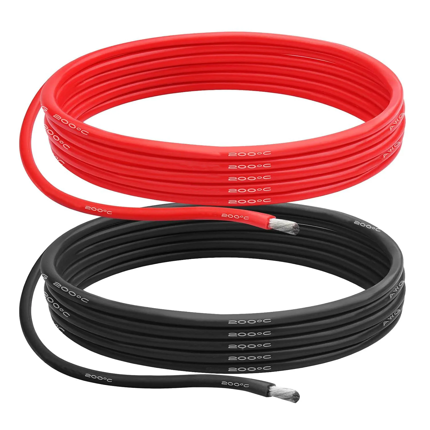 Silicone Wire Cable Battery Line Silikonkabel Electric Copper Cable 4 8 10 14 16 24 Awg Flexible Electrical Wire Heat Resistant
