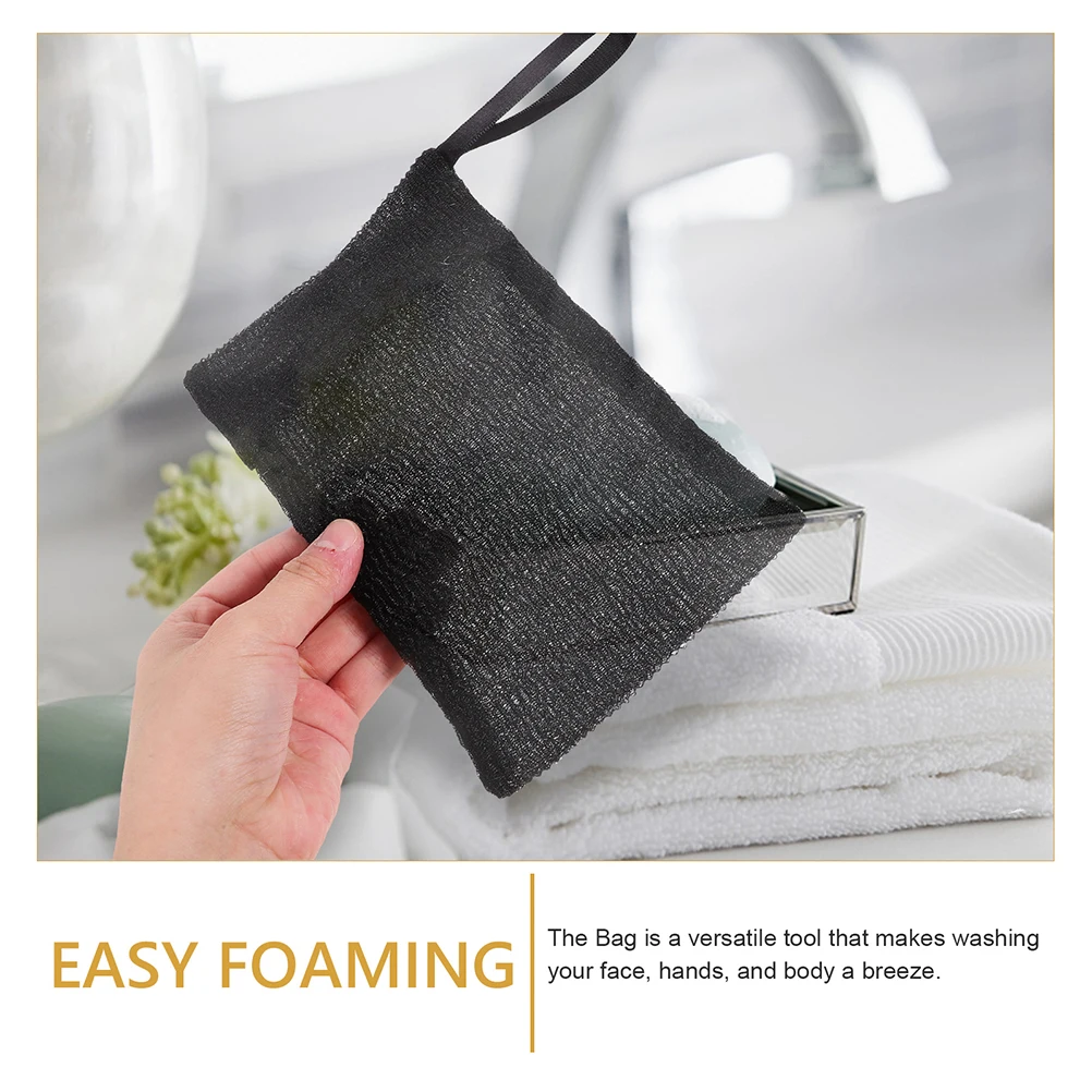 

12pcs For Shower Bar Soap Bag Exfoliating Bath Pouch Mesh Foaming Net Reusable Cleansing Pouch Household Soap Storage Bag