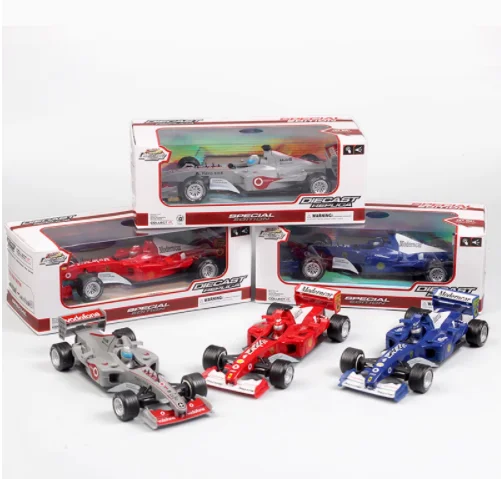 

[Funny] 19cm Electronic Sound and Light F1 racing car Alloy model toy collection model kids child gift