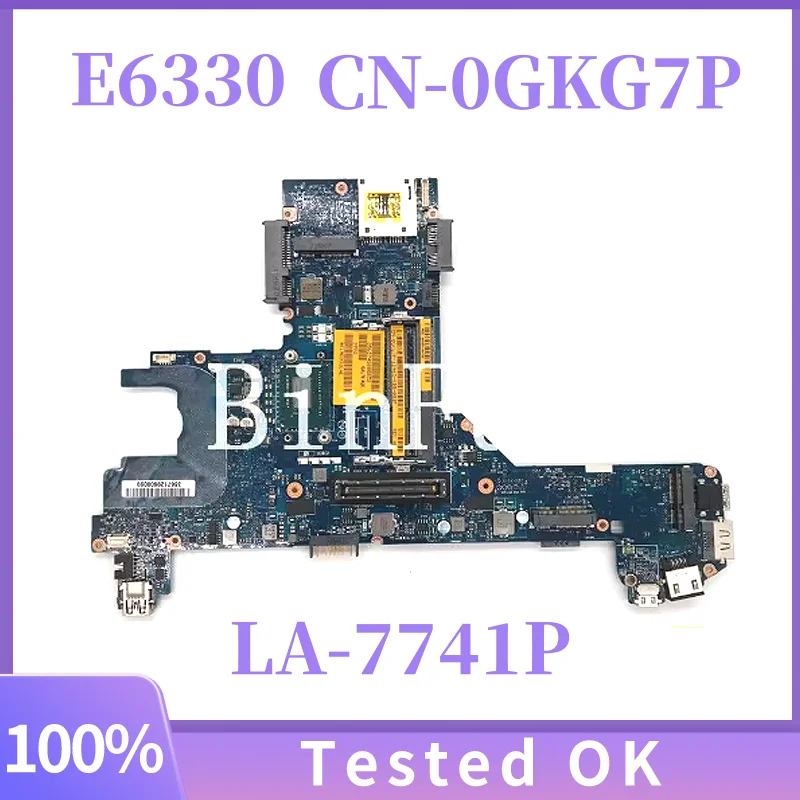 

QAL70 LA-7741P CN-0GKG7P 0GKG7P GKG7P Mainboard For Latitude E6330 Laptop Motherboard With SR0XD I3-3130M CPU 100%Full Tested OK