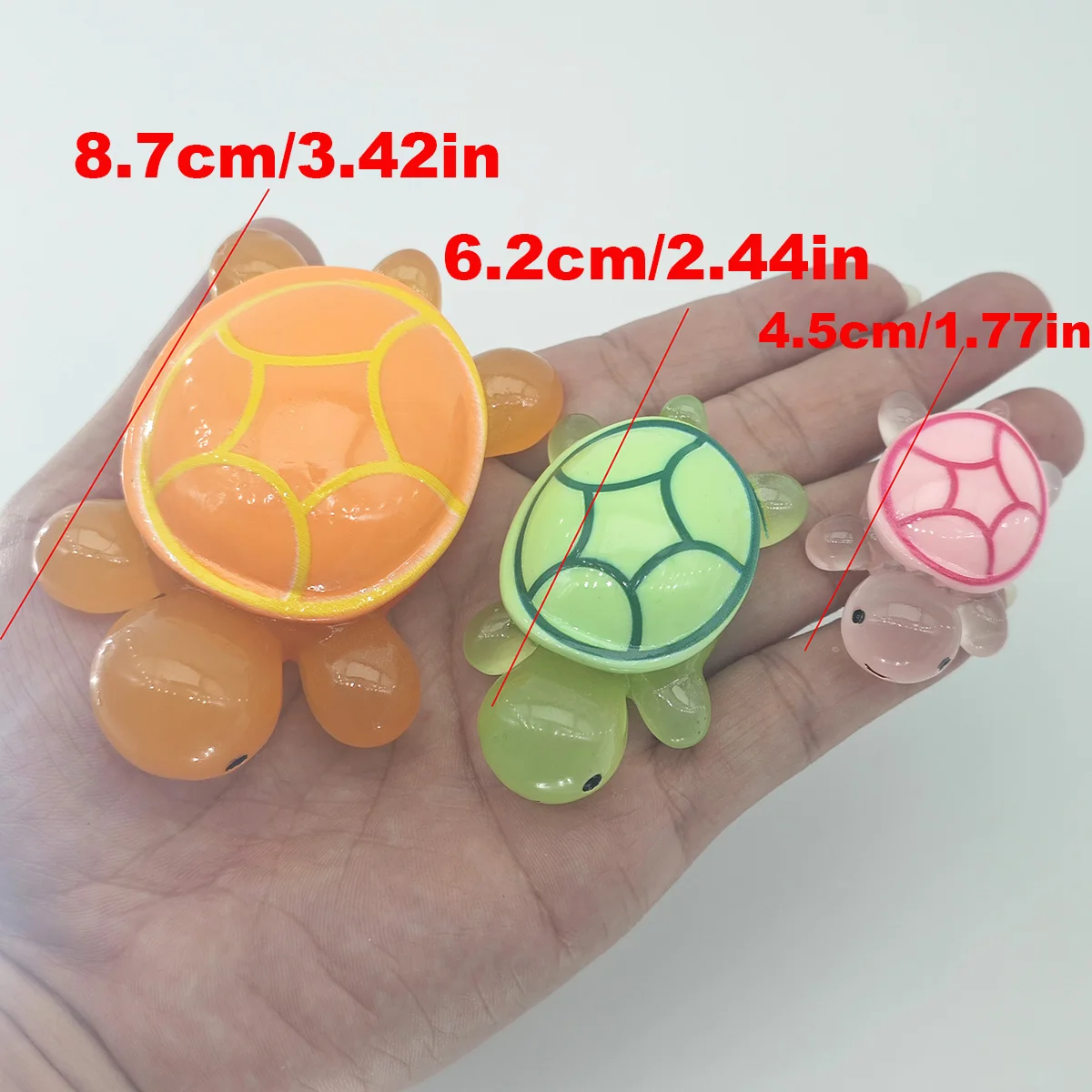 Luminous Resin Turtle Figurine for Fairy Garden Landscape Aquarium Potted Plant Prank Game DIY Ornament Party