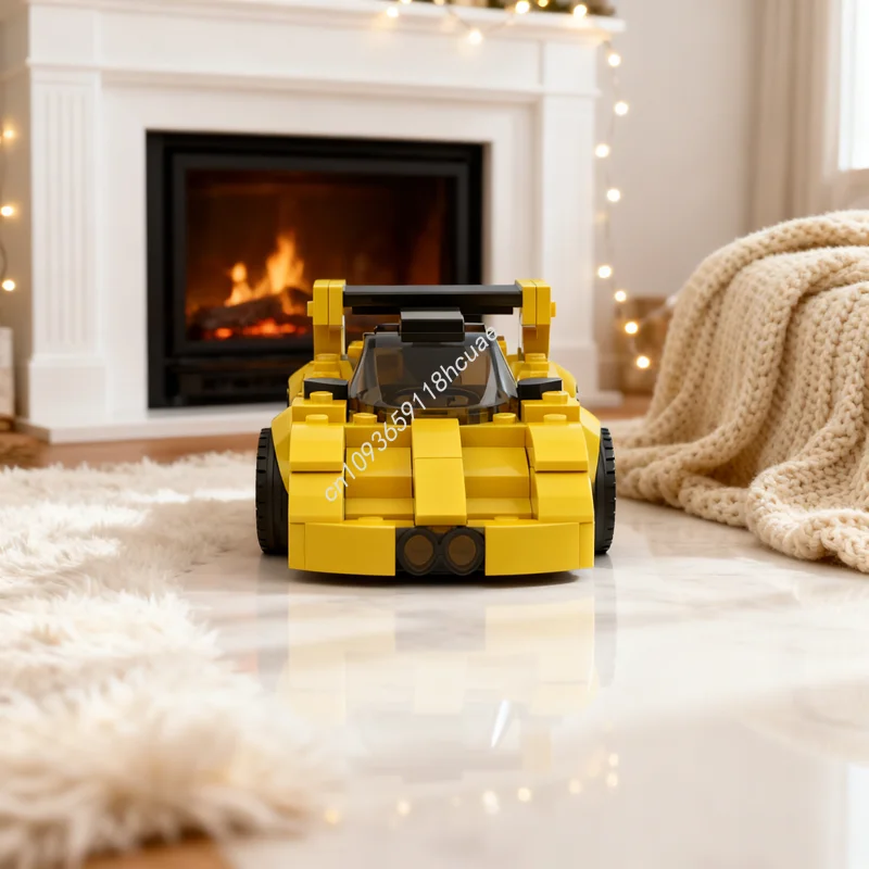 

177pcs MOC Vanessa Yellow Version City Traffic Model Building Blocks Construction Christmas Gifts Creative Education Toy Idea