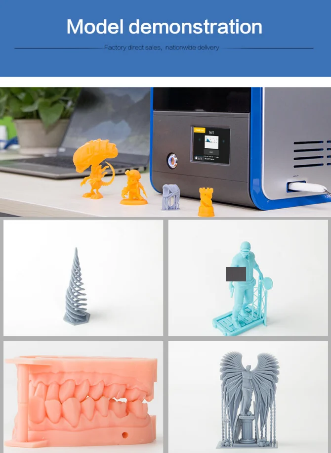 Denta 3D Printer High-precision DLP 3D Printer for Dentl Resin Jewelry De tal Resin 3D Denatl Printer