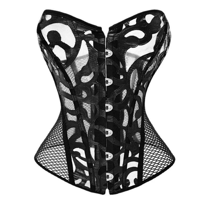 

Mesh Sexy Shapewear Women Breathable Lingerie Body Shaper Underwear Corset Fajas Elegant Ceremonial Dress Corsets Woman Clothes