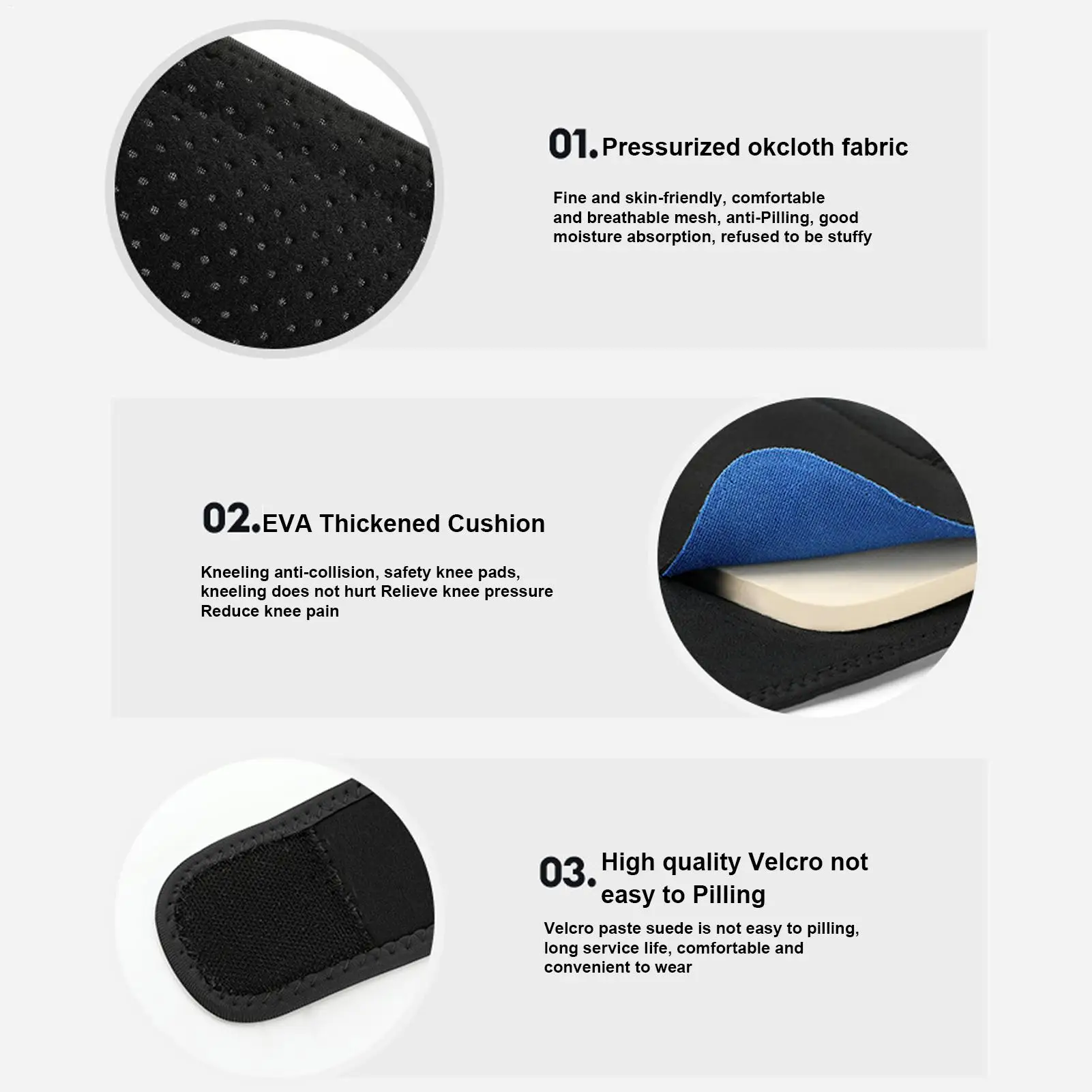 Dancing Knee Pads Thicken Shock Absorbing Cushion Breathable Knee Support Brace For Outdoor Motorcycle Riding Hiking Roller