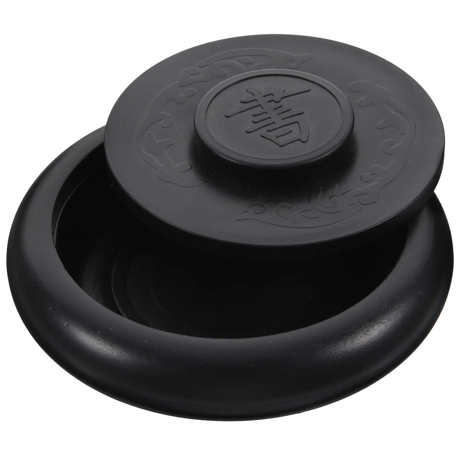 الحفاظ على Inkslab الخط Inkstone تصميم بغطاء بلاستيكي لرسومات الكتابة وطحن طلاء غير قابل للتقشير وصناعة متقنة #5