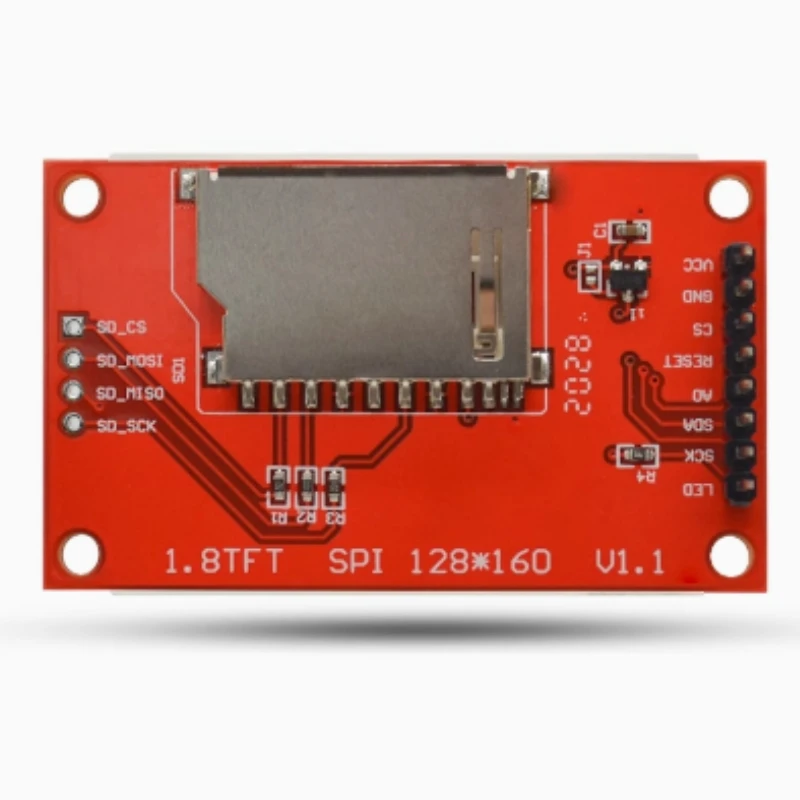 1.8 Inch Tft Lcd-Display Module Spi Seriële Poort 51 Drives 4 Io Drives Tft128 * 160