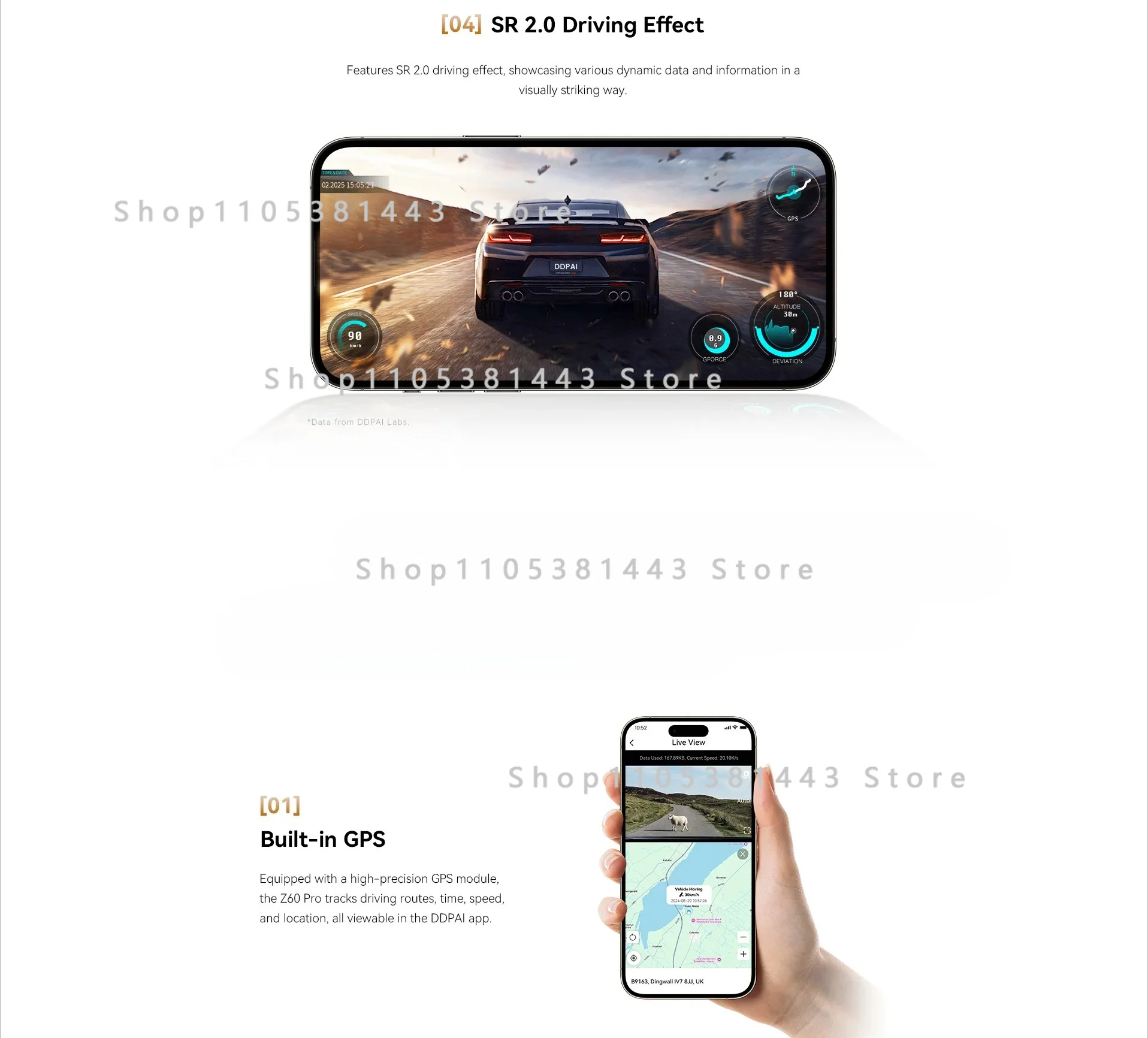 Mini Portable with Night Vision H.264 Format Z60 Pro DUAL 4K Dash Cam Dual Lens Android LCD Touch Screen Video Recorder