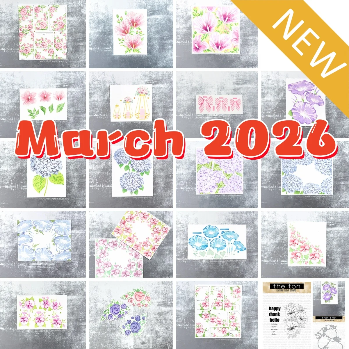 

Rose Tags Climbing Hydrangea Bows Morning Glory Metal Cutting Dies Clear Stamps Stencil DIY Scrapbook Gift Card Decoration 2026