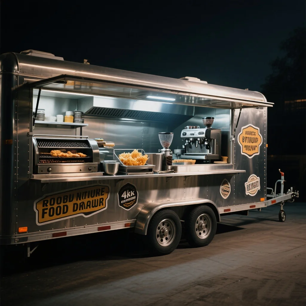 

Concession Catering Coffee Tea Bar Trailers Fully Equipped Food Van Mobile Ice Cream