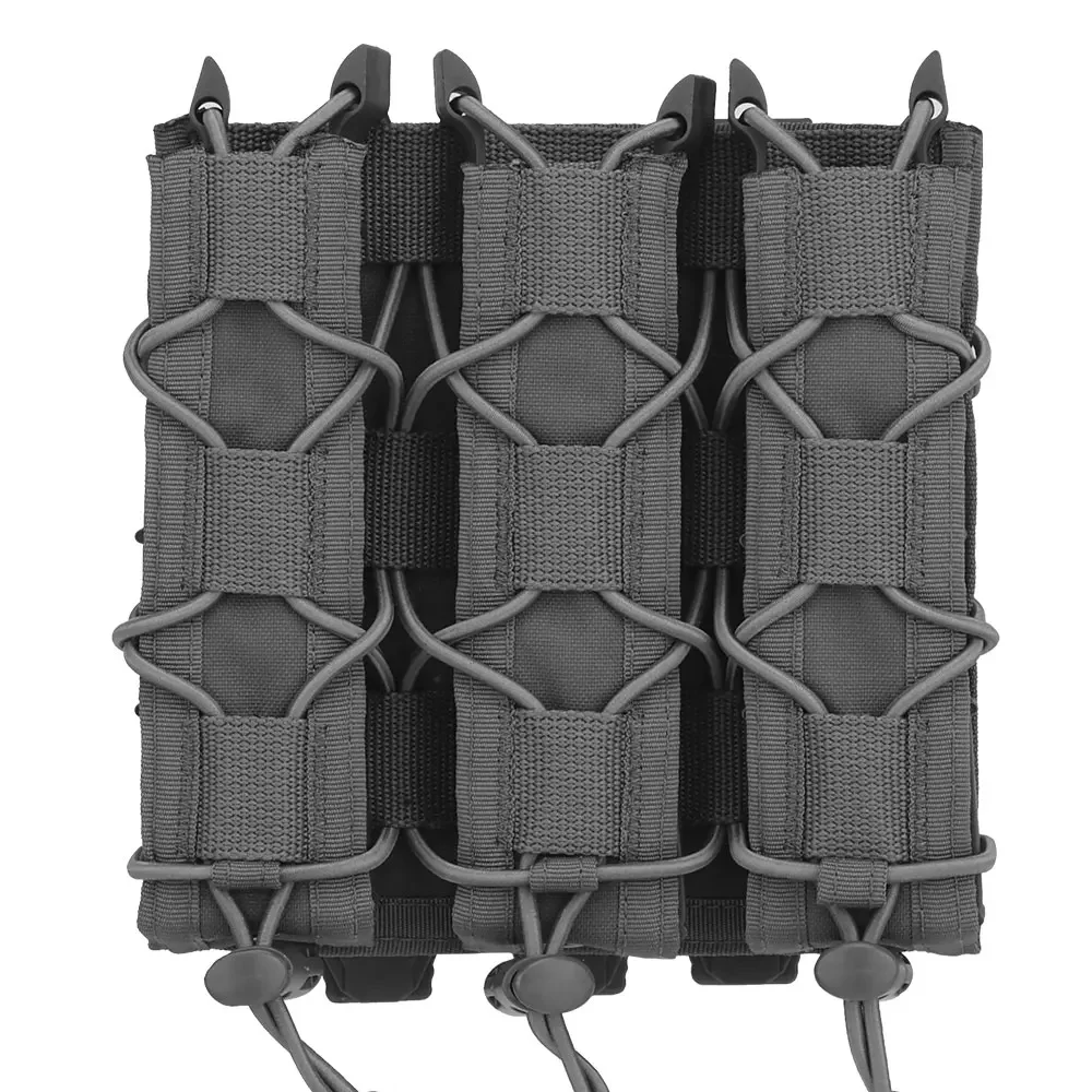 KOLINLOV Taktische Tiger Typ Lange Triple Magazin Tasche Airsoft Maschine Pistole Molle Mag Tasche.40.45 MP5 MP7 MP9 MP10 MPX Tactico Ausrüstung 3