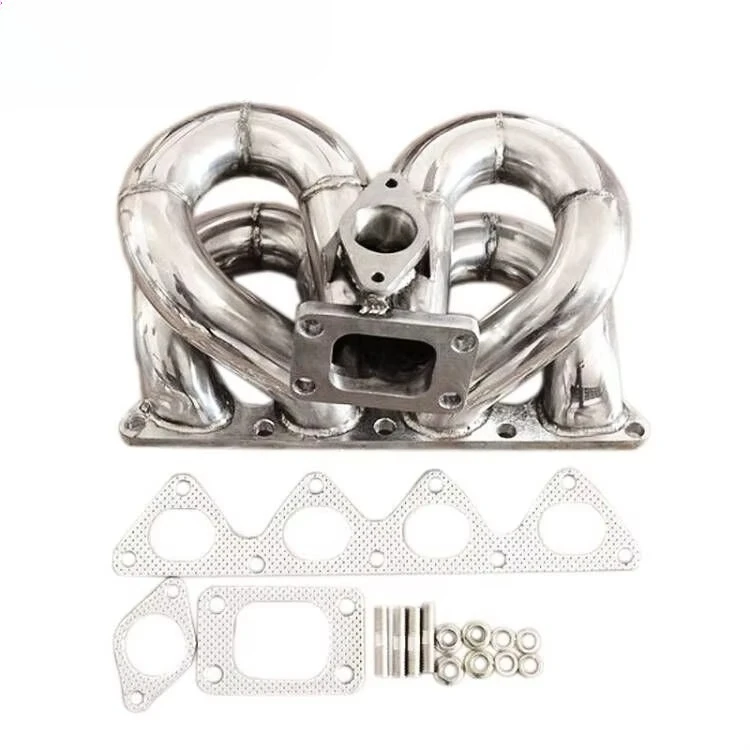 

STAINLESS STEEL T3 FLANGE 48MM TURBO MANIFOLD For HONDA CIVIC B16 B18 B-SERIES