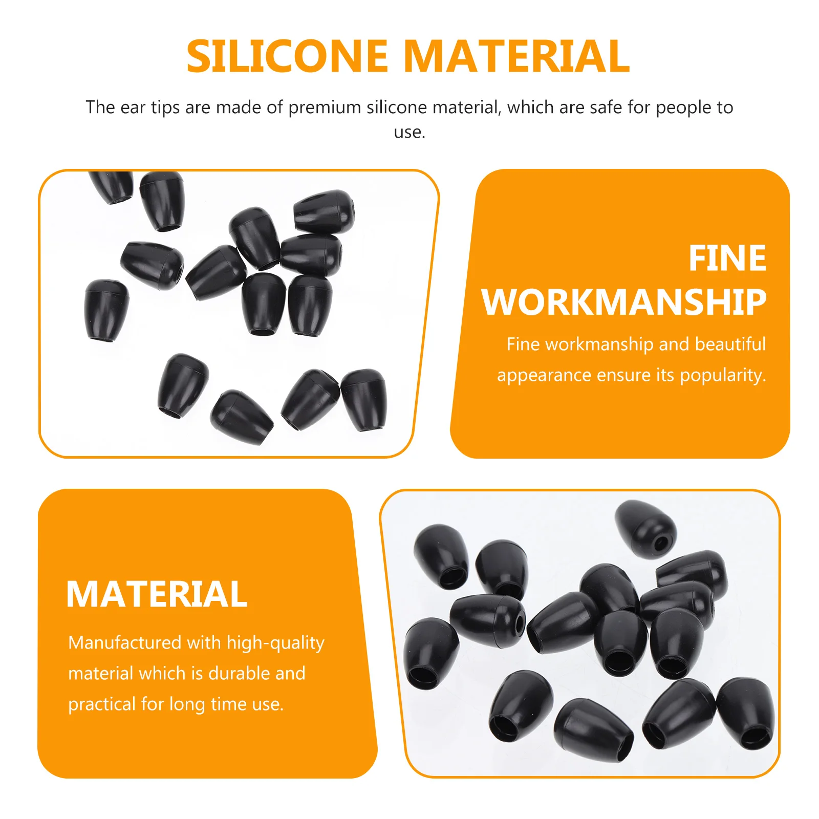 

10Pairs Silicone Stethoscope Ear Tips Replacement Earbuds Soft Comfortable Noise Reducing Accessories for Stethoscopes