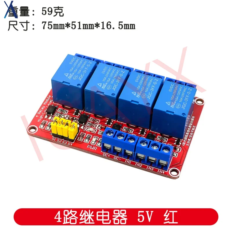 Relaismodul 1 2 4 8 Kanal 5V 12V 24V Relaismodulplatine mit Optokoppler Unterstützung für Hoch- und Tiefpegel-Trigger