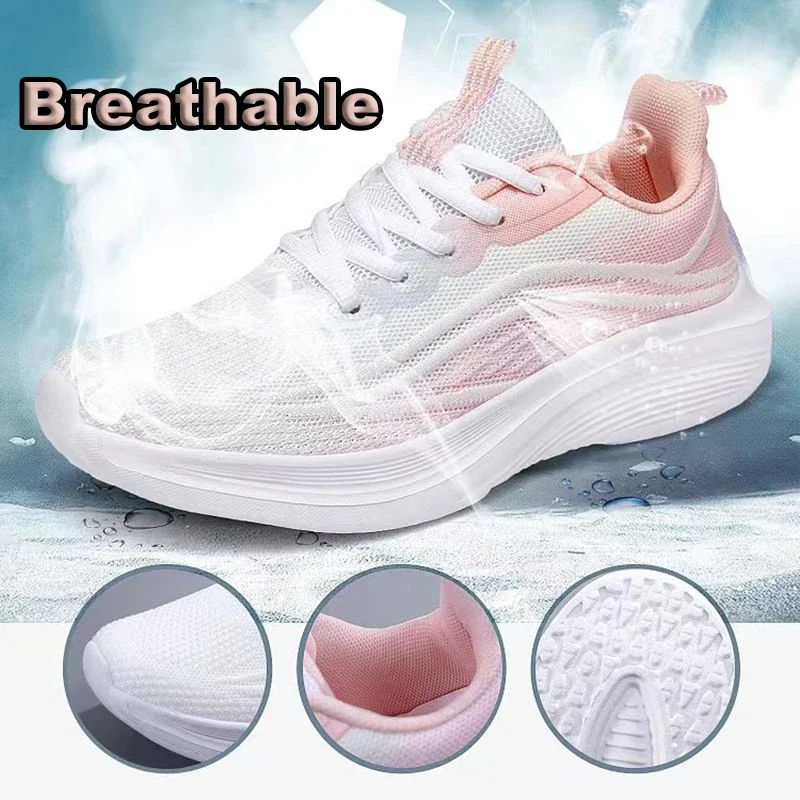 Casual Running Summer Fashion Anti Slip Hiking Mesh Breathability Athletic Shoe Tennis Woman Trend 2025 Woman Sneakers Couple