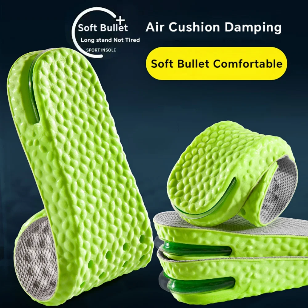 1 Pair Increase in height insoles Soft and comfortable running insoles are 1.5-3.5 cm (0.59-1.38 in) insoles for foot elevation