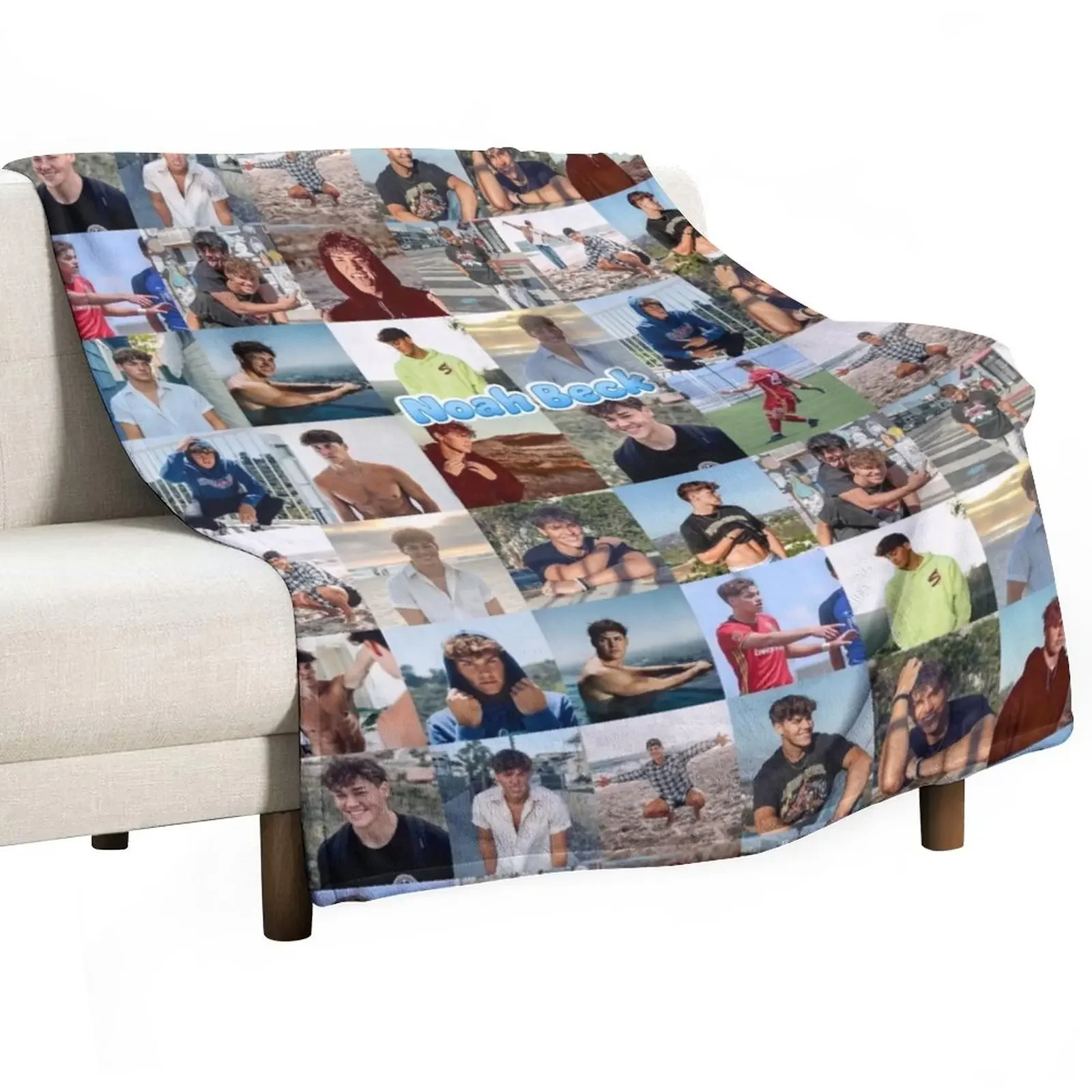 

New Noah Beck Collage Throw Blanket for sofa decorative For Sofa Thin Sofa Blankets