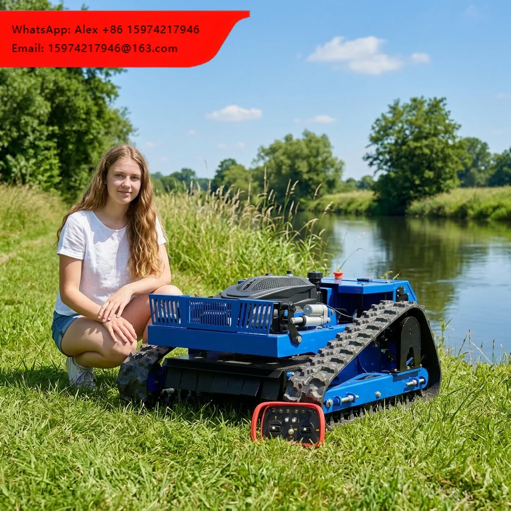 High-quality Heavy-duty Electric DIY Remote Control Lawnmower, Suitable For Various Terrains And Walk-behind Lawnmowers.