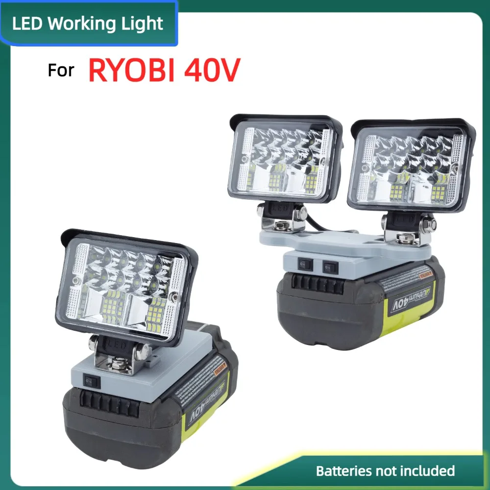 luz de trabalho led para luz externa portatil alimentada por bateria de ion de litio ryobi 40v excluindo bateria 01