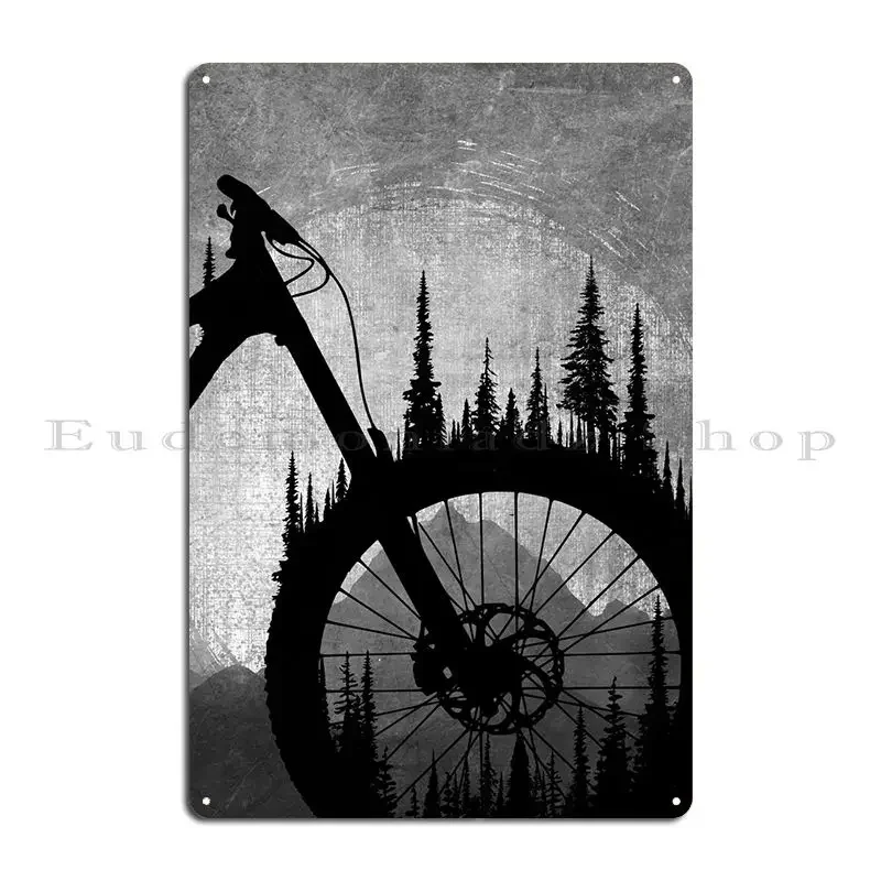 Mtb Downhill And Bikes Metal Plaque Decoration Decoration Customize Sign Living Room Tin Sign Poster