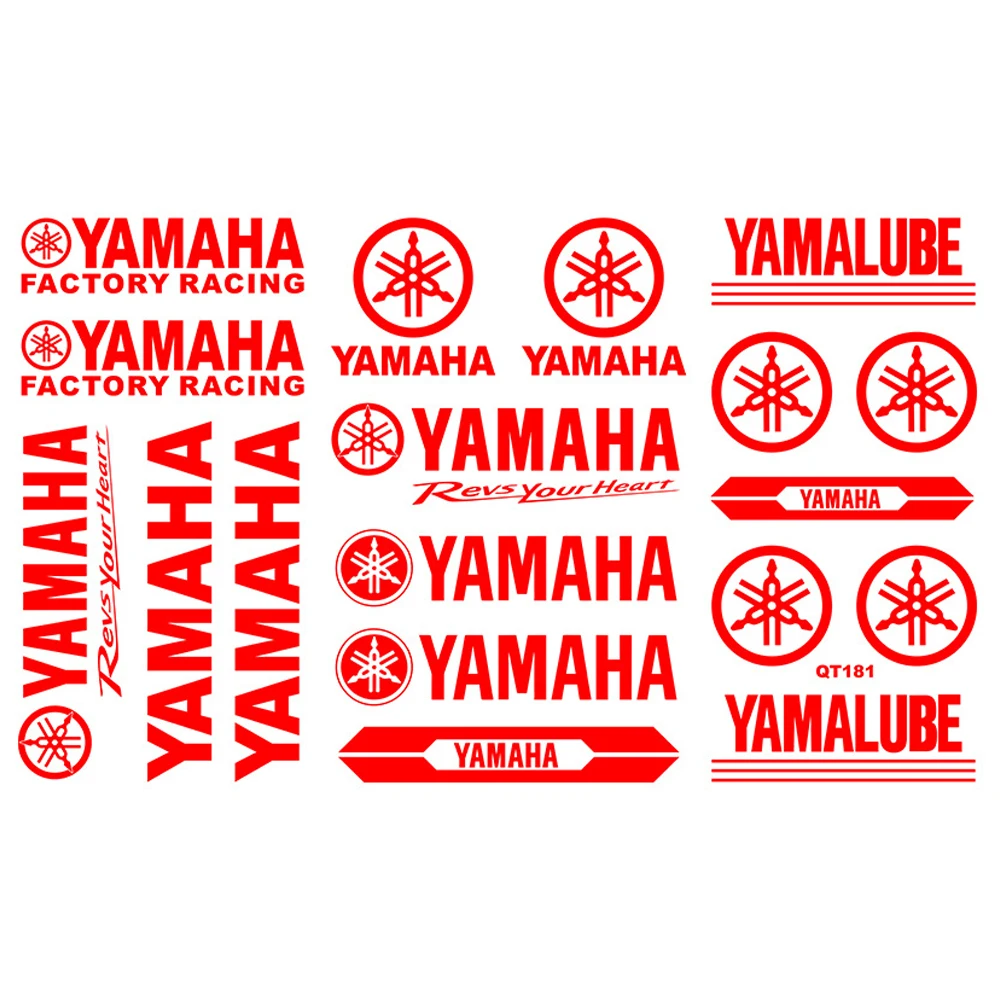 الفينيل ياماها ملصق شعار دراجة نارية خزان صائق خوذة الدراجة شفافة إلكتروني شعار كيت