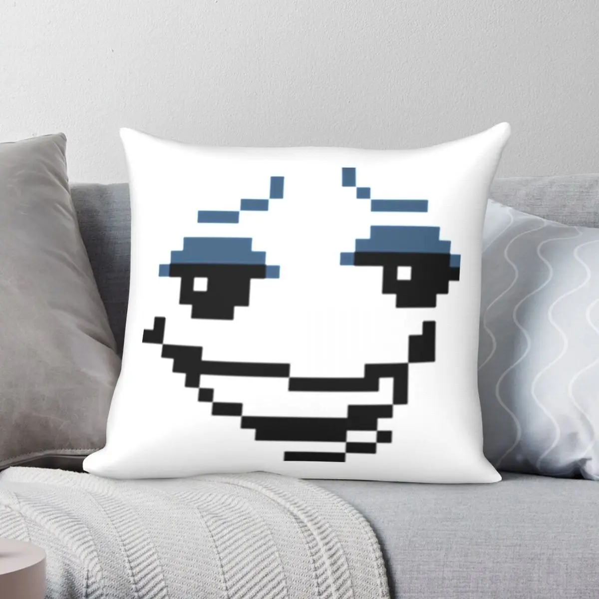 Deltarune Lancer Face Pillowcase Polyester Linen Velvet Creative Zip Decor Throw Pillow Case Sofa Seater Cushion Cover