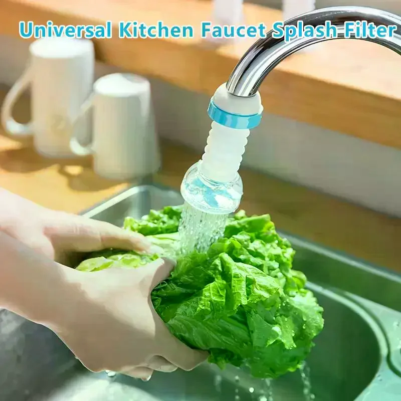 

3-piece Elegant Snap-on Extender, Rotatable And Retractable Splash-proof Water Diverter, An Essential Fitting For Kitchen Sinks