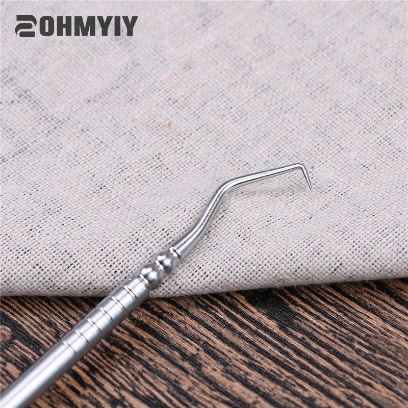 1Pc Dental Instrument Dental Explorer  Double Ends Stainless Steel Dentist Teeth Clean Hygiene Explorer Probe Hook Pick