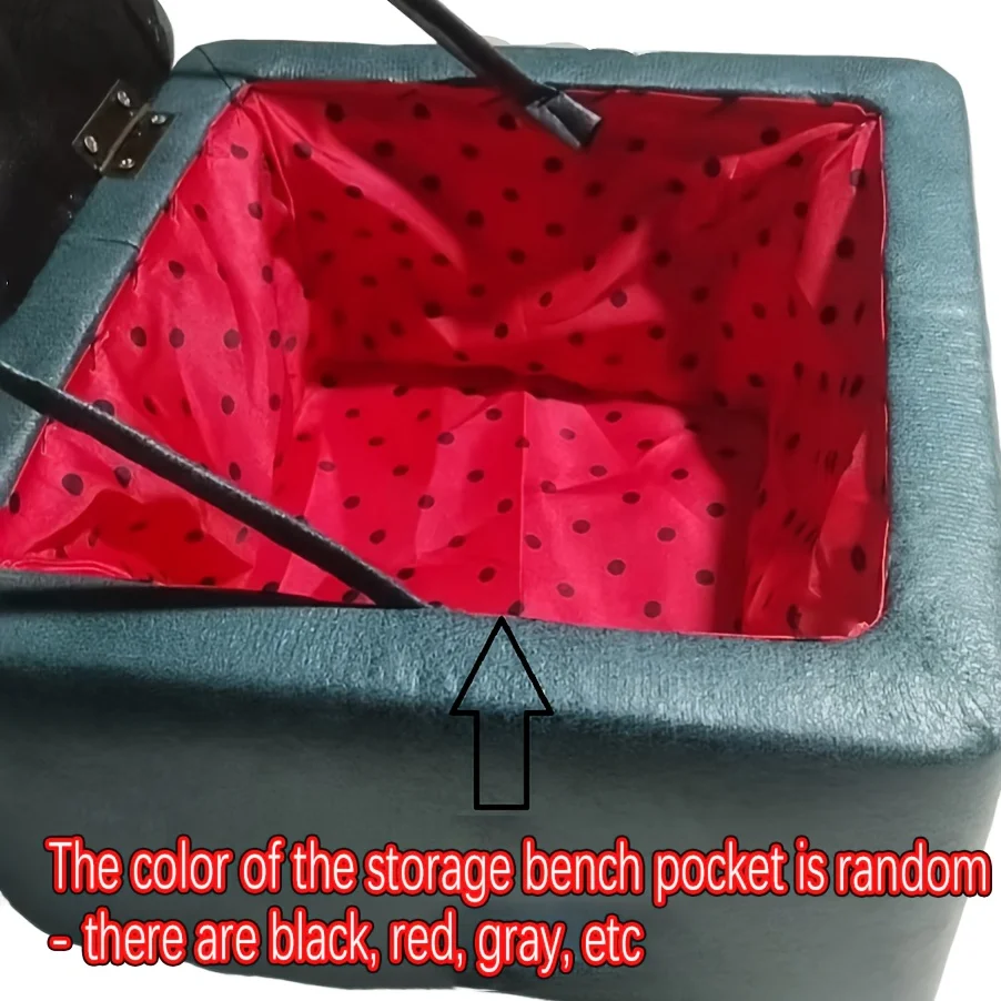 قطعة واحدة من مقعد متعدد الوظائف مبطن وناعم شديد التحمل مع مساحة تخزين - مسند مربع حديث مع وسادة قماشية