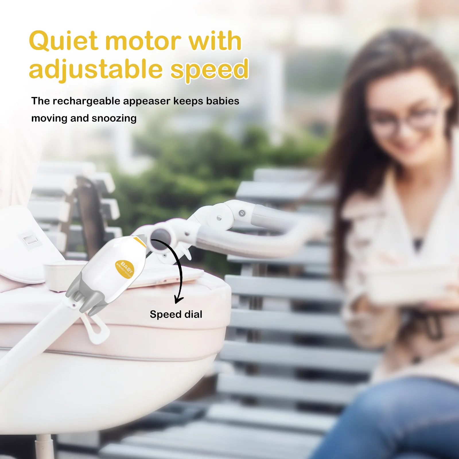 عربة أطفال محمولة، جهاز مهدئ لنوم الطفل #5